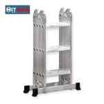 9 – Hitman – HT-NIL-6479 – 4×3 – 3,8méteres – 4 tagú – 3 fokos -Aluminium Csuklós Létra
